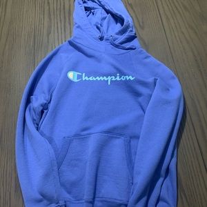 Blue Hoodie Champion Worn Once